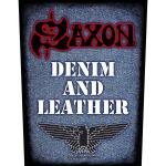 Saxon: Back Patch/Denim & Leather
