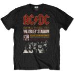 AC/DC: Unisex T-Shirt/Wembley `79 (Eco-Friendly) (X-Large)