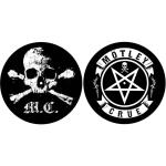 Mötley Crue: Turntable Slipmat Set/Skull/Pentagram