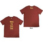 The Beatles: Unisex T-Shirt/When I`m Sixty Four (Back Print) (Small)