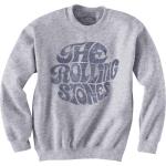 The Rolling Stones: Unisex Sweatshirt/Vintage 70s Logo (Large)