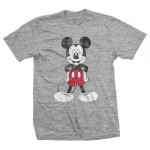 Mickey Mouse: Unisex T-Shirt/Pose (Grey) (X-Small)