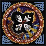 KISS: Standard Woven Patch/Rock N` Roll Over