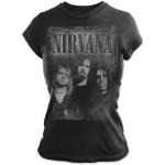 Nirvana: Ladies T-Shirt/Faded Faces (Small)