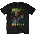 Bob Marley: Unisex T-Shirt/Roots Rock Reggae Homage (Large)