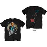 David Bowie: Unisex T-Shirt/Circle Scream (Back Print) (Small)