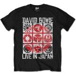 David Bowie: Unisex T-Shirt/Live in Japan (Small)
