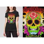 Sublime: Ladies T-Shirt/Colour Skull (Small)