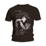 The Doors: Unisex T-Shirt/LA Woman Lyrics (Large)