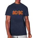 AC/DC: Unisex T-Shirt/Logo (Wash Collection) (Small)