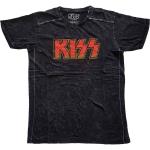 KISS: Unisex T-Shirt/Classic Logo (Wash Collection) (Small)
