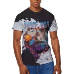 Space Jam: Unisex T-Shirt/SJ2: Ready 2 Jam (Black & White) (Wash Collection) (Medium)