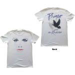 Prince: Unisex T-Shirt/Faces & Doves (Back Print) (Medium)