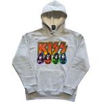 KISS: Unisex Pullover Hoodie/Logo Faces & Icons (Large)