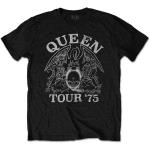 Queen: Unisex T-Shirt/Tour `75 (Eco-Friendly) (X-Large)