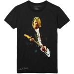 Kurt Cobain: Unisex T-Shirt/Guitar Photo Colour (Black) (Large)