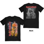 Iron Maiden: Unisex T-Shirt/First Album Track list V.3. (Back Print) (Large)