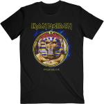 Iron Maiden: Unisex T-Shirt/Powerslave Mummy Circle (Medium)