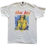 Bon Jovi: Unisex T-Shirt/Slippery When Wet Original Cover (Small)