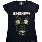 Green Day: Ladies T-Shirt/Green Mask (X-Small)