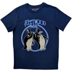Fleetwood Mac: Unisex T-Shirt/Penguins (Denim Blue) (Large)