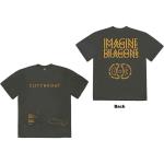 Imagine Dragons: Unisex T-Shirt/Cutthroat Symbols (Back Print) (Large)