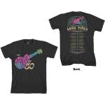 The Monkees: Unisex T-Shirt/Guitar Discography (Back Print) (Small)