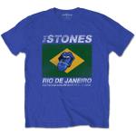 The Rolling Stones: Unisex T-Shirt/Copacabana Blue (X-Large)