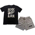 AC/DC: Unisex Summer Pyjamas/FTATR Guitar (Medium)