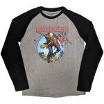 Iron Maiden: Unisex Raglan T-Shirt/Trooper Burst (Medium)