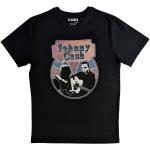 Johnny Cash: Unisex T-Shirt/Walking Guitar & Front On (XX-Large)