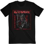 Iron Maiden: Unisex T-Shirt/Senjutsu Cover Distressed Red (Small)