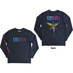 Nirvana: Unisex Long Sleeve T-Shirt/Angelic Gradient (Back & Sleeve Print) (Medium)