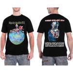 Iron Maiden: Unisex T-Shirt/England 2014 Tour (Back Print) (Small)