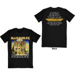 Iron Maiden: Unisex T-Shirt/Powerslave World Slavery Tour (Back Print) (Large)