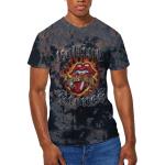 The Rolling Stones: Unisex T-Shirt/Tattoo Flames (Wash Collection) (Large)