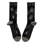 Guns N Roses: Guns N` Roses Unisex Ankle Socks/Skulls Band Monochrome (UK Size 7 - 11)