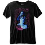Janis Joplin: Unisex T-Shirt/Floral Frame (Small)