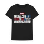 Marvel Comics: Unisex T-Shirt/Falcon & Winter Soldier Text Logo (XX-Large)