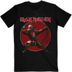 Iron Maiden: Unisex T-Shirt/Senjutsu Eddie Archer Red Circle (Large)