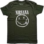 Nirvana: Unisex T-Shirt/White Happy Face (Small)