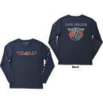 Van Halen: Unisex Long Sleeve T-Shirt/84 Tour (Back & Sleeve Print) (Small)