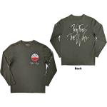 Pink Floyd: Unisex Long Sleeve T-Shirt/The Wall Hammers Logo (Back & Sleeve Print) (Medium)