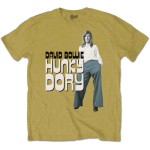 David Bowie: Unisex T-Shirt/Hunky Dory 2 (Mustard Yellow) (Large)