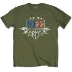 KISS: Unisex T-Shirt/Army Lightning (Large)