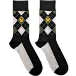 Madness: Unisex Ankle Socks/Crown & M Green Diamond (UK Size 7 - 11)