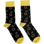 Nirvana: Unisex Ankle Socks/Outline Happy Faces (UK Size 7 - 11)