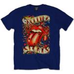 The Rolling Stones: Unisex T-Shirt/Tongue & Stars (Medium)
