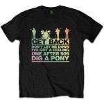 The Beatles: Unisex T-Shirt/Get Back Gradient (Large)