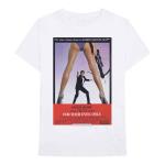 James Bond 007: Unisex T-Shirt/For Your Eyes Poster (Large)